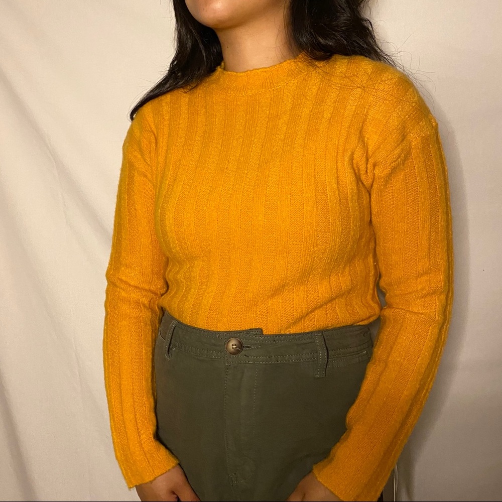 Yellow Knit Forever 21 Sweater